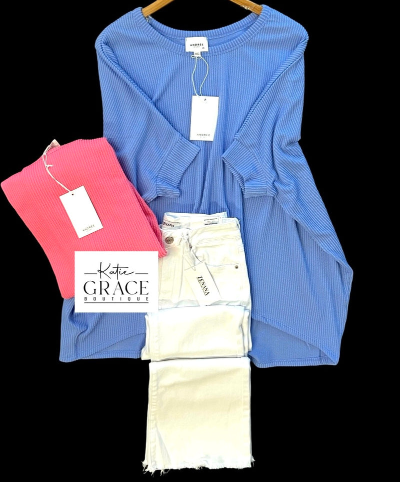 "Stephanie" Oversized Dolman Top, 2 colors - The Katie Grace Boutique