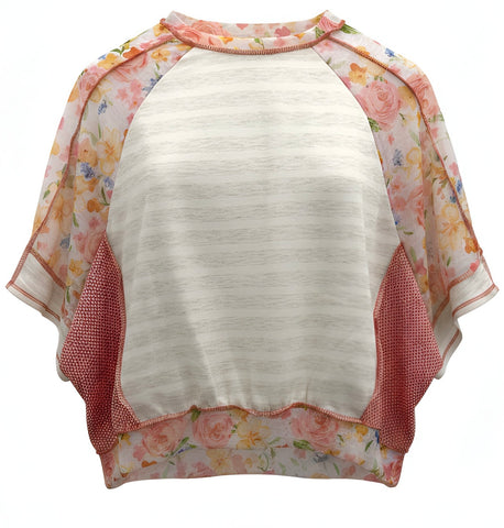 "Steph" Floral and Stripe Top