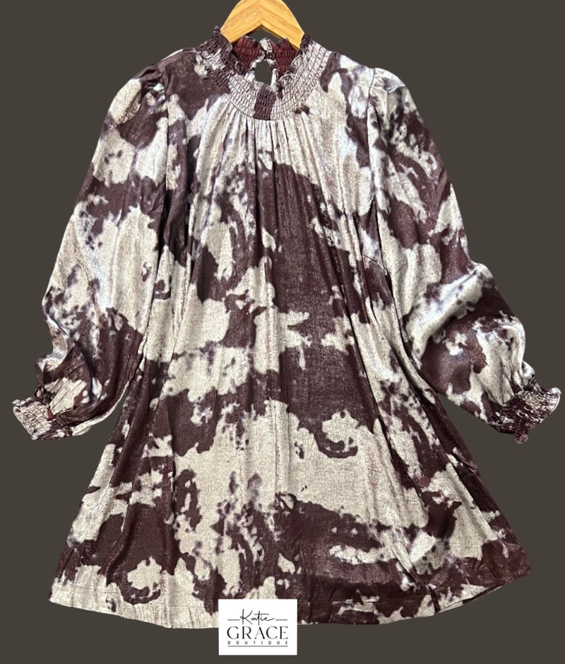 "Alexa" Metalic Dress - The Katie Grace Boutique