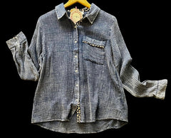 "Lisa" Mineral Washed Soft Cotton - The Katie Grace Boutique