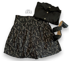 "Edith" Satin Shorts - The Katie Grace Boutique