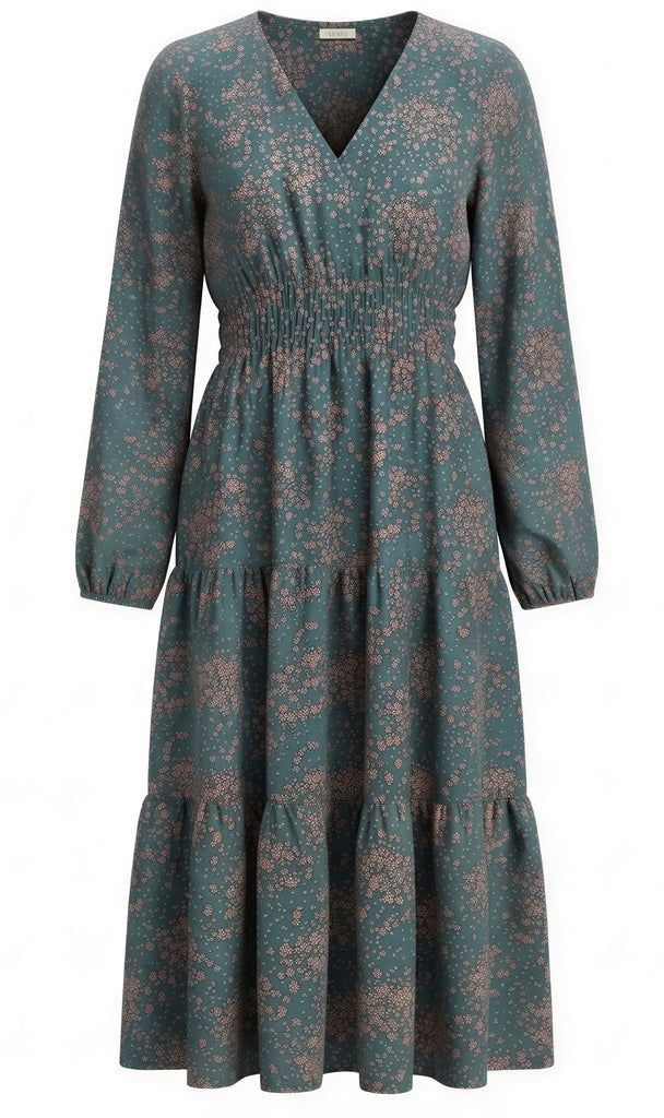 "Michelle" Long Sleeve Dress - The Katie Grace Boutique