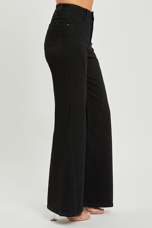 "Wrenley" High Rise Wide Leg Jeans - The Katie Grace Boutique