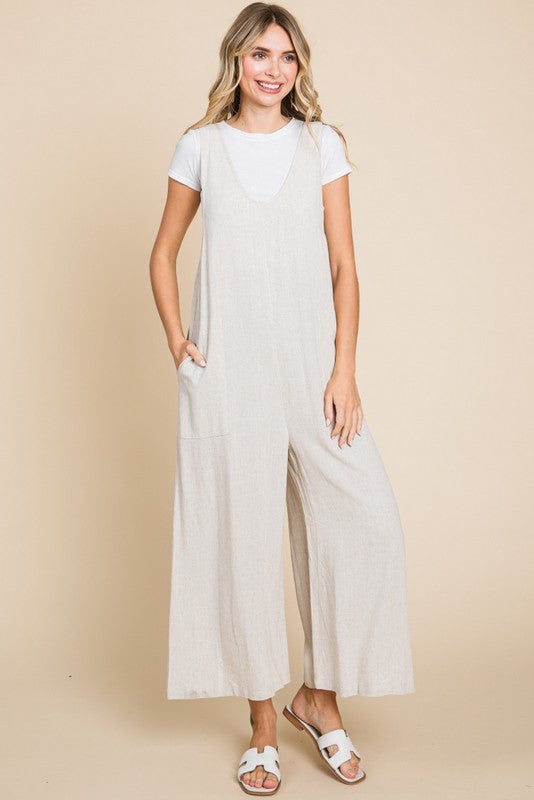 Ashleigh Linen Blend Jumpsuit, 3 colors Ashleigh Linen Blend Jumpsuit, 3 colors