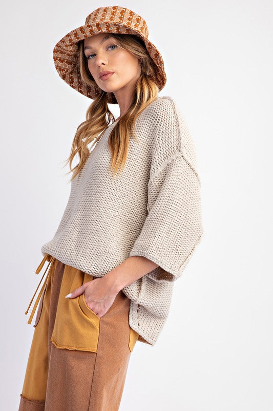 "Alaina" Chunky Knit Sweater, 3 colors - The Katie Grace Boutique