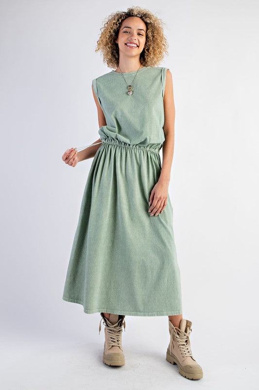 "Calista" Mineral Washed Dress