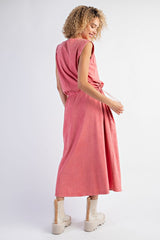 "Calista" Mineral Washed Dress - The Katie Grace Boutique
