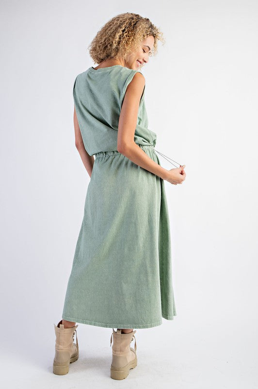 "Calista" Mineral Washed Dress