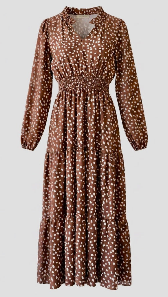 "Trista" Smocked Waist Dress - The Katie Grace Boutique