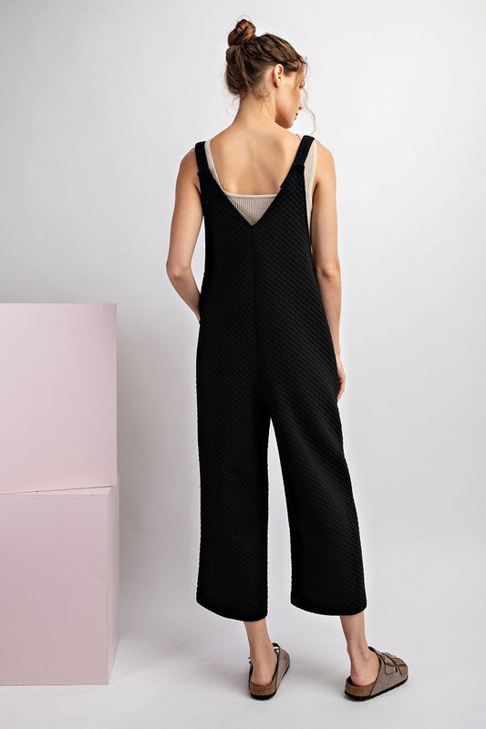 "Evie" Quilted Jumpsuit, 2 colors - The Katie Grace Boutique