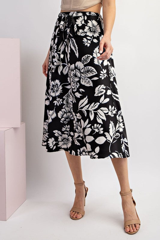 "Amira" Midi Length Skirt - The Katie Grace Boutique