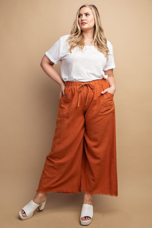 "Emily" Cotton Pants - The Katie Grace Boutique