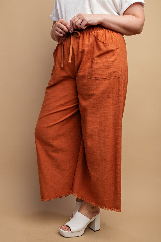 "Emily" Cotton Pants - The Katie Grace Boutique