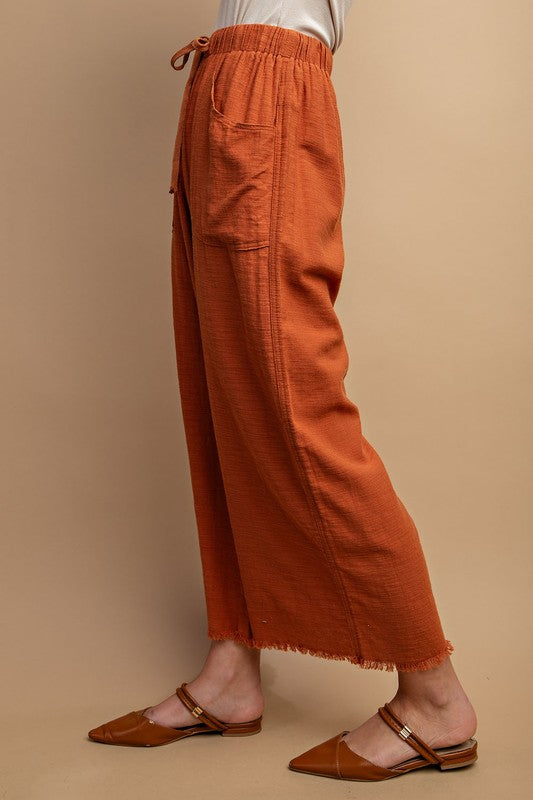 "Emily" Cotton Pants - The Katie Grace Boutique