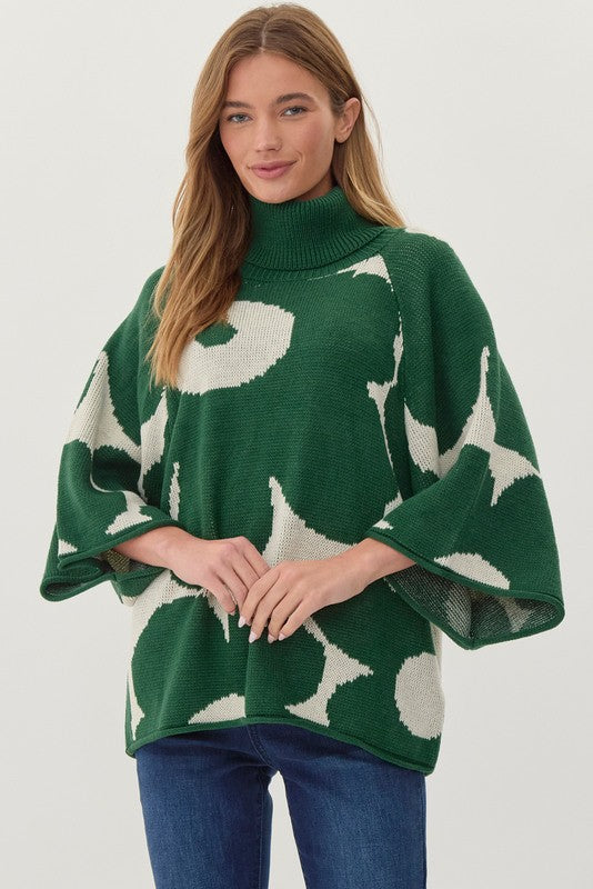 "Julieta" Bold Floral Sweater - The Katie Grace Boutique