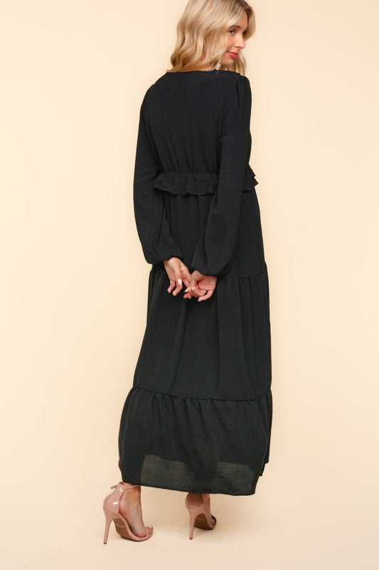 "Alexis" Pleated Maxi Dress - The Katie Grace Boutique