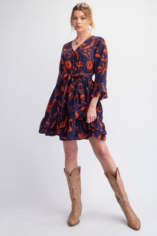 "Aubrey" Surplus Ruffled Dress