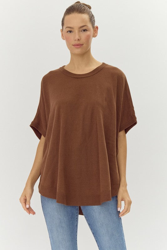 "Riley" Dolman Sweater Top - The Katie Grace Boutique