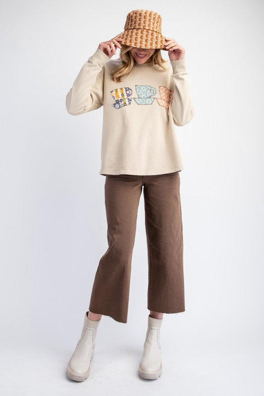 "Brittany" Tea Cup Pullover - The Katie Grace Boutique