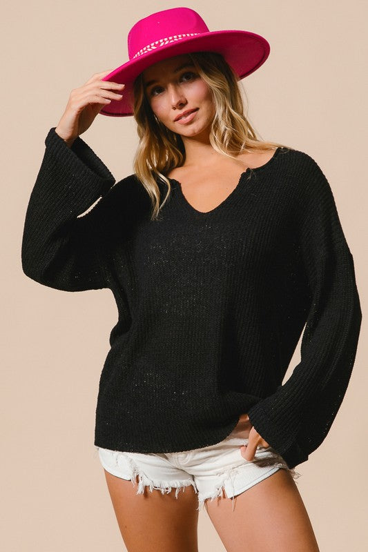 "Nayeli" Lightweight Sweater - The Katie Grace Boutique