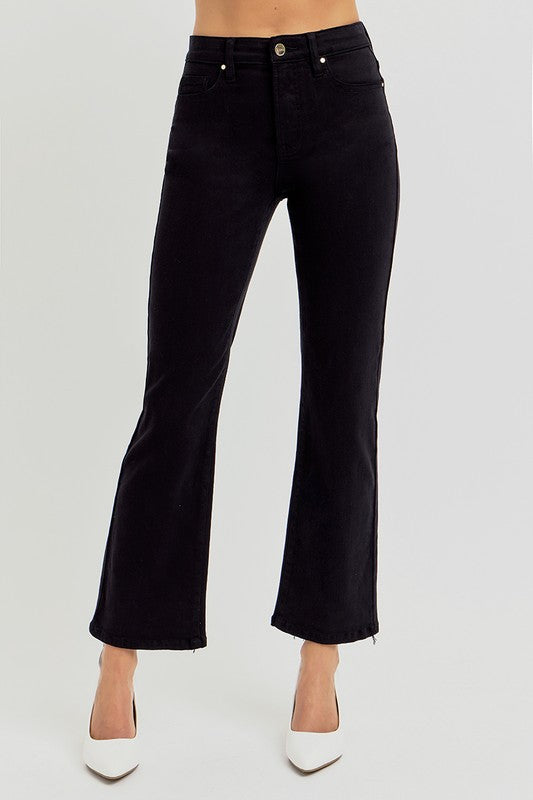 "Mia" Tummy Control Black Jeans - The Katie Grace Boutique