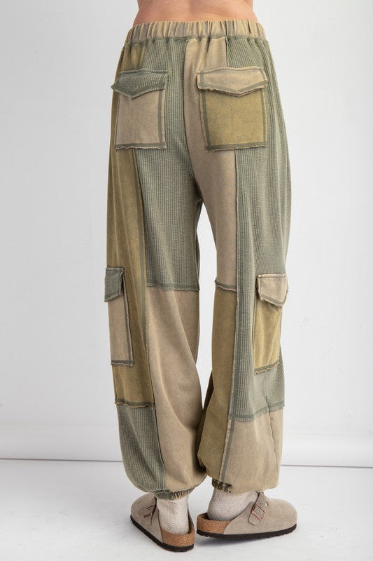 "Sabrina" Multi Textured Joggers - The Katie Grace Boutique