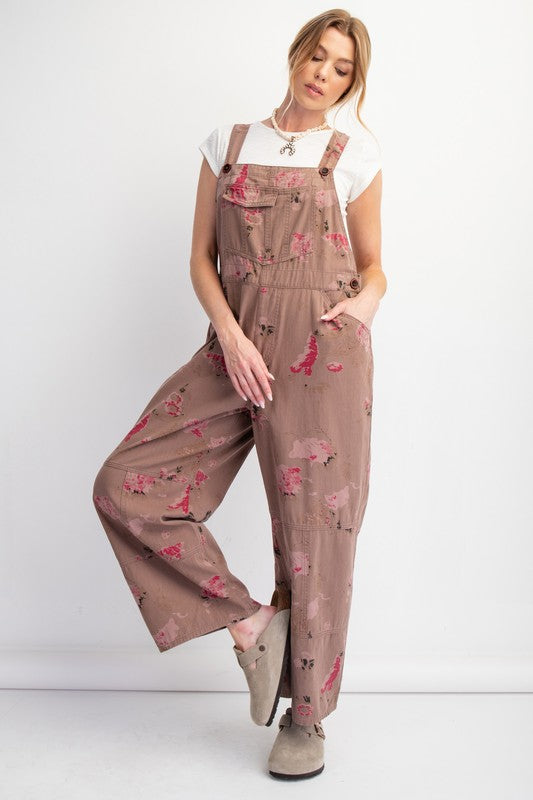 "Addison" Cotton Twill Overalls - The Katie Grace Boutique