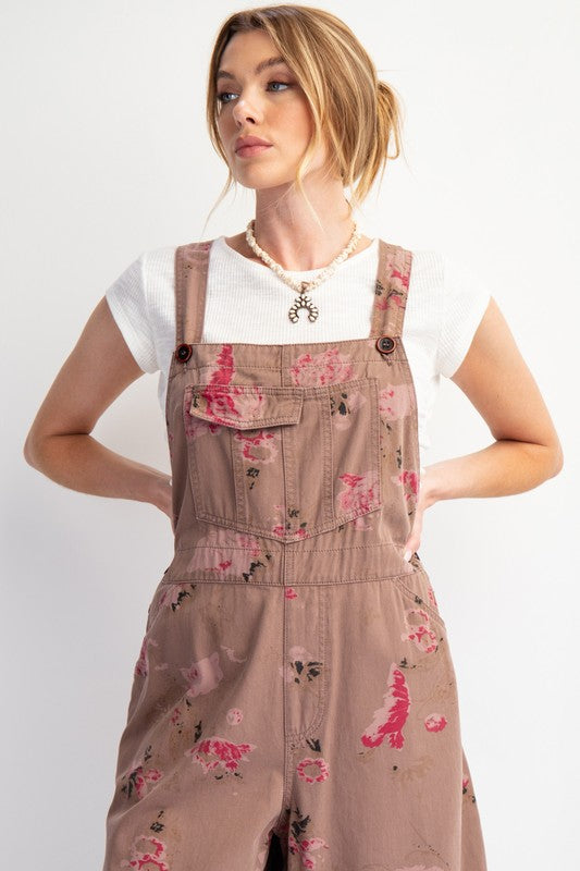 "Addison" Cotton Twill Overalls - The Katie Grace Boutique