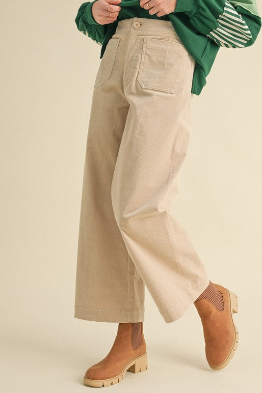 "Misty" Corduroy Pants, 2 colors - The Katie Grace Boutique