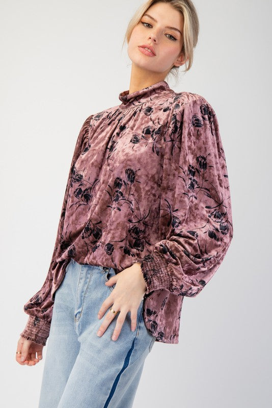 "Frances" Velvet Top, 2 colors