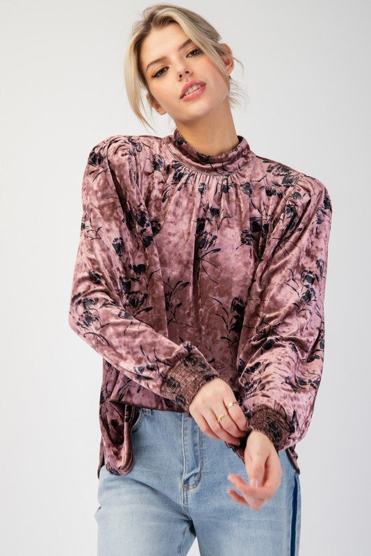 "Frances" Velvet Top, 2 colors