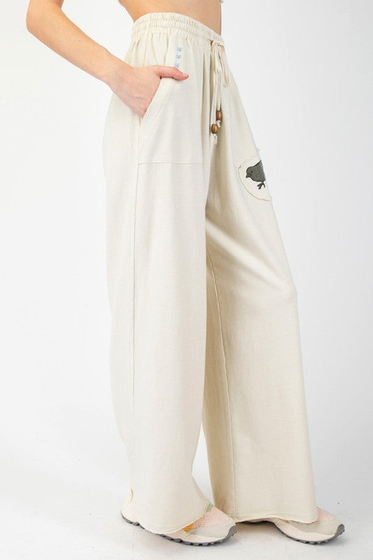 "Calla" Mineral Washed Pants, 2 colors - The Katie Grace Boutique