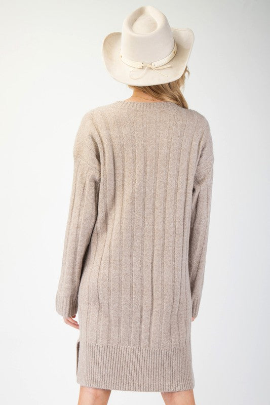 "Leah" Sweater Dress, 2 colors - The Katie Grace Boutique