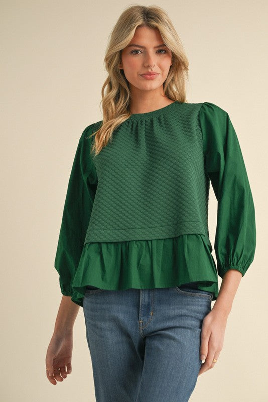 "Allie" Layered Look Blouse