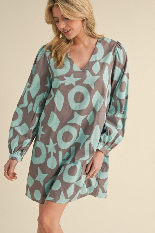 "Callie" Long Sleeve Dress - The Katie Grace Boutique