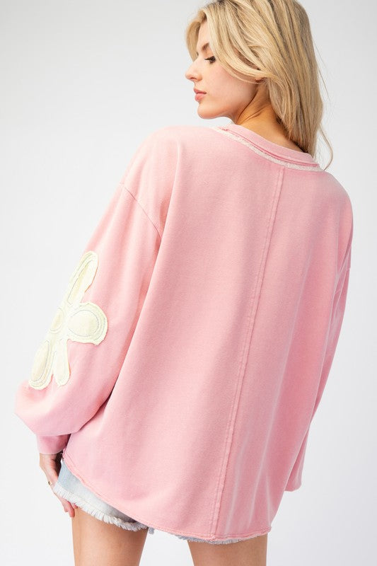 "Ashley"  Applique' Pullover