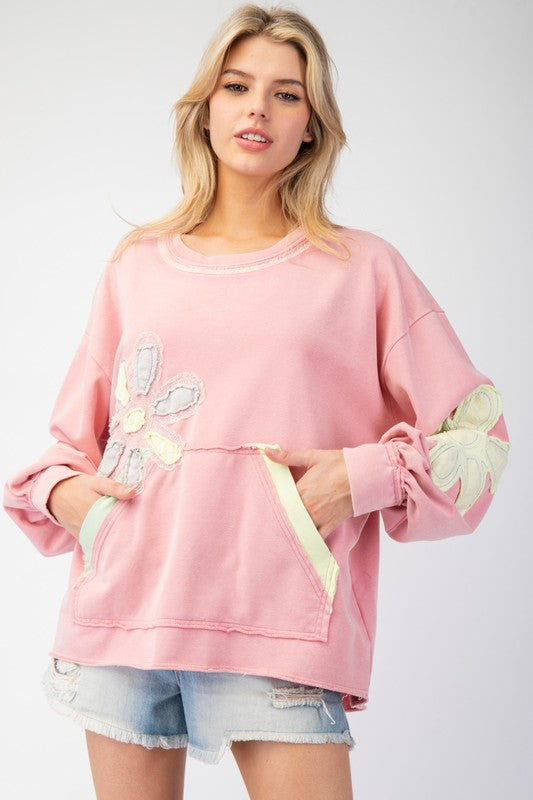 "Ashley"  Applique' Pullover