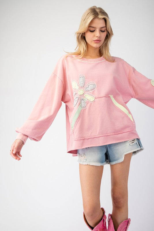 "Ashley"  Applique' Pullover