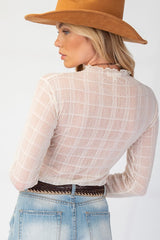 "Claire" Mesh Layering Top, 3 colors - The Katie Grace Boutique
