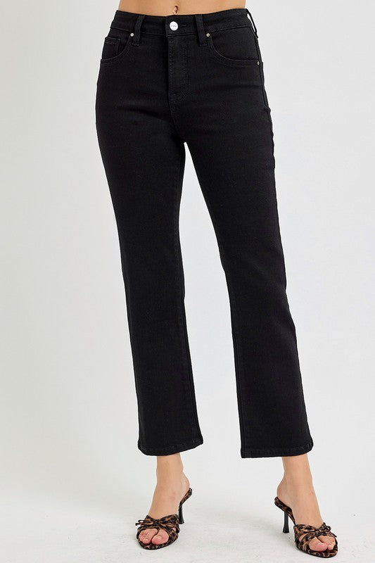 "Noa" Tummy Control Black Jeans - The Katie Grace Boutique