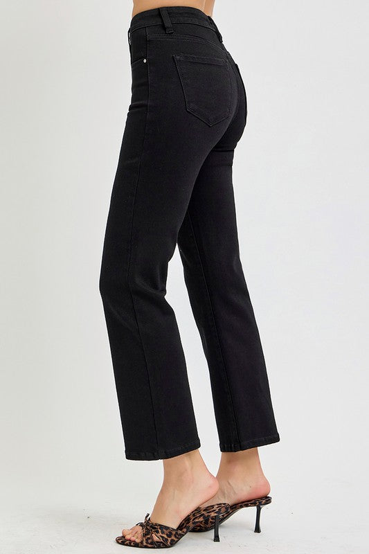 "Noa" Tummy Control Black Jeans - The Katie Grace Boutique