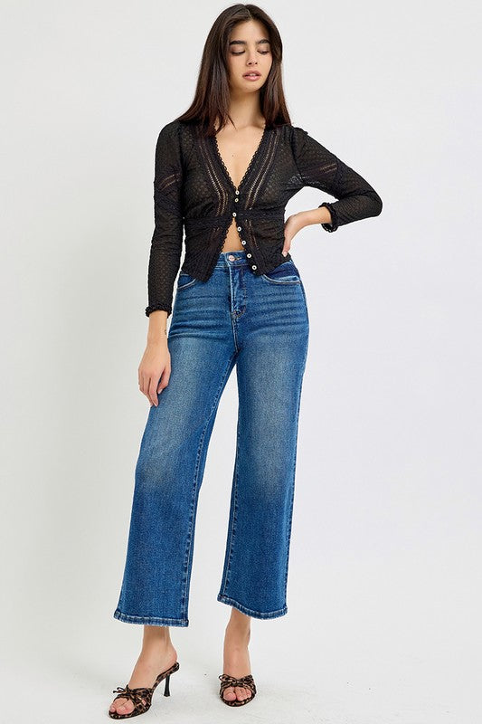 "Daniella" Wide Leg Jeans - The Katie Grace Boutique