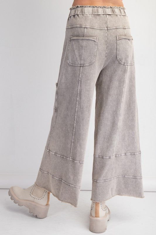 "Aurora" Mineral Washed Pants - The Katie Grace Boutique