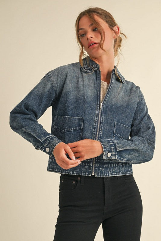 "Maisie" Denim Jacket - The Katie Grace Boutique