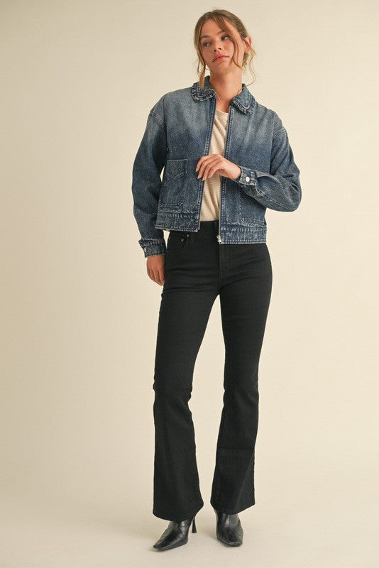 "Maisie" Denim Jacket - The Katie Grace Boutique