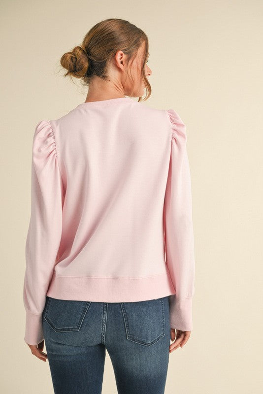 "Millie" Soft Pullover with Satin Bows