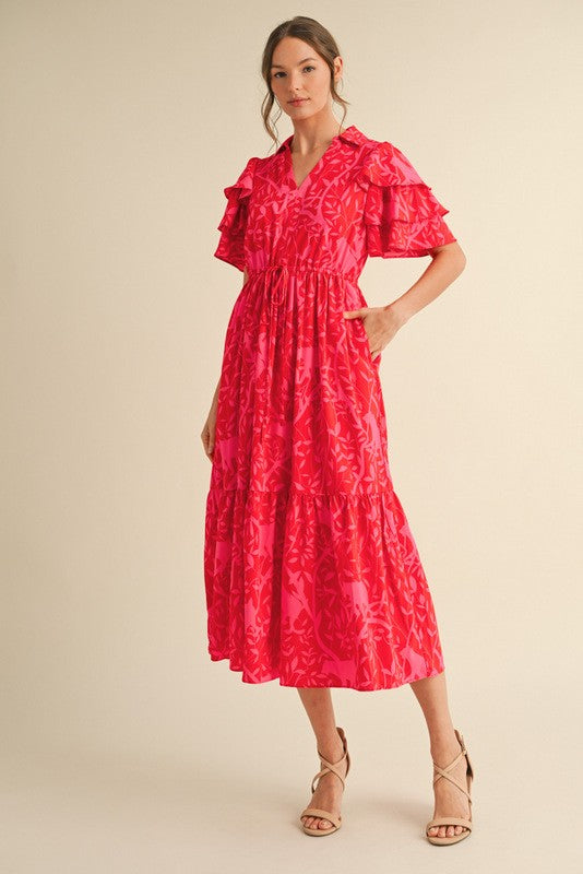 "Melanie" Midi Dress - The Katie Grace Boutique