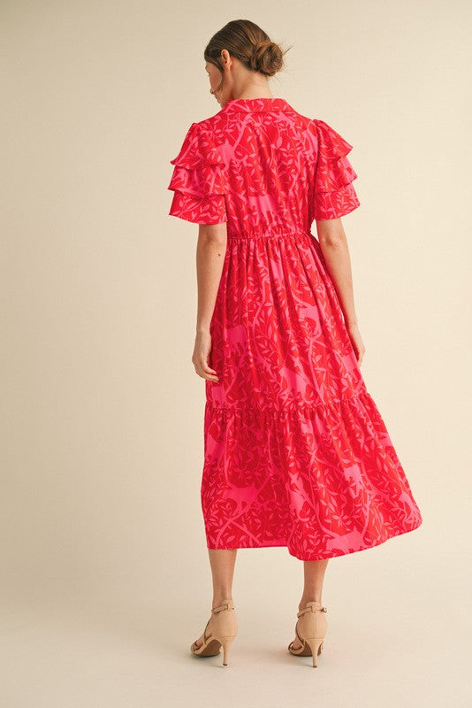 "Melanie" Midi Dress - The Katie Grace Boutique