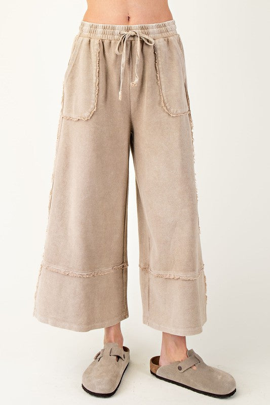 "Gabriella" Mineral Washed Pants, 3 colors - The Katie Grace Boutique