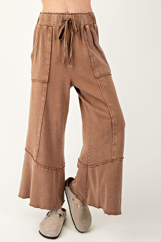 "Adalyn" Mineral Washed Pants, 3 colors - The Katie Grace Boutique